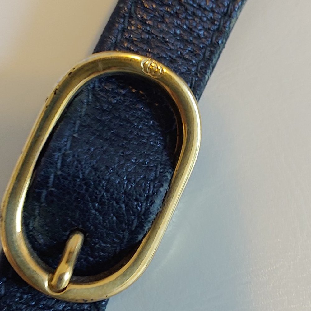 GUCCI VINTAGE Accessory Collection Convertible Envelope Clutch Purse Navy - Picture 3 of 16